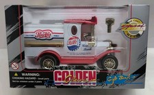 Vintage Golden Classic Pepsi Cola Gift Coin Bank Diecast Truck édition spéciale