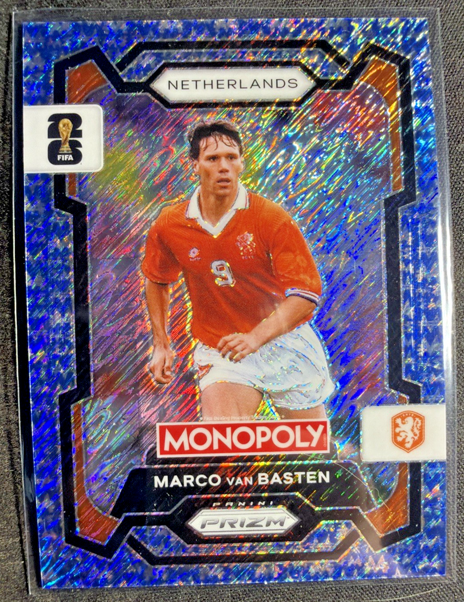 Marco van Basten Panini Monopoly Prizm FIFA World Cup Blue Money