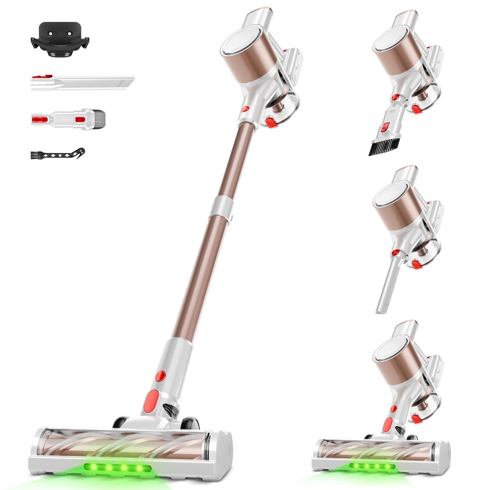 Cordless Vacuum Cleaner with LED Headlights