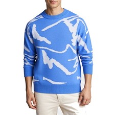 Men's Crew Neck Sweater Casual Knitted Pullover Warm Sweaters