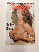 max agosto 1992 speciale top model amber smith+poster