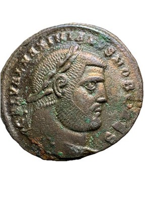 Roman Empire Galerius AE Follis 296-298 AD Heraclea