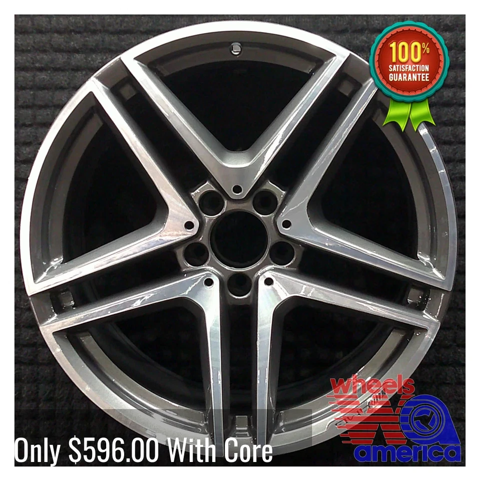 轮圈梅赛德斯-奔驰 E 级 E450 E63 AMG S 19 2014-2018 原始设备制造商后 OE 85400 — 第 2/4 张图片