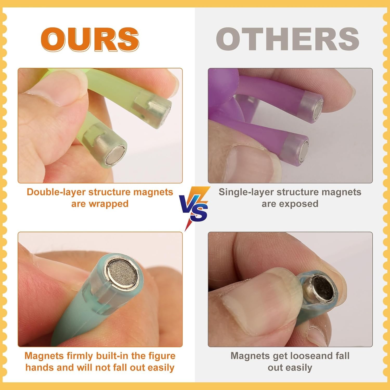 6pcs Magnetic Toys,People Figures for Kids, Adults Kids Gifts, Magnetic Men for 