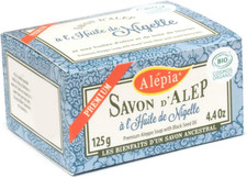 Savon D'Alep Premium À L'Huile De Nigelle Bio, 125 G