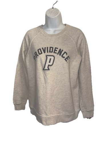 League Providence College Academy Embroidered Logo Gray Crewneck Sweatshirt S