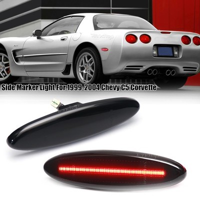 2x Rote LED Hinten Seitenmarkierungsleuchten Für Chevy Corvette C5 1997-2004