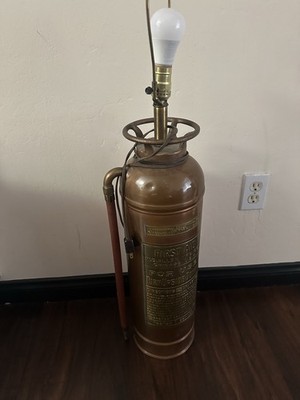  Vintage W.D. Allen MFG. Co. First Aid Copper Fire Extinguisher | Chicago Empty