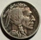 1916-S Buffalo Nickel — VF Condition, Original Toned Surfaces 🔥 Better Date