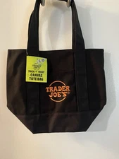Trader Joe's Mini Trick Or Treat Canvas Tote Bag  NWT