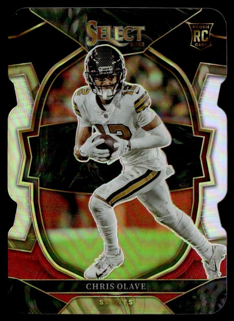 2022 Panini Select Red Black Die Cut Chris Olave RC #30