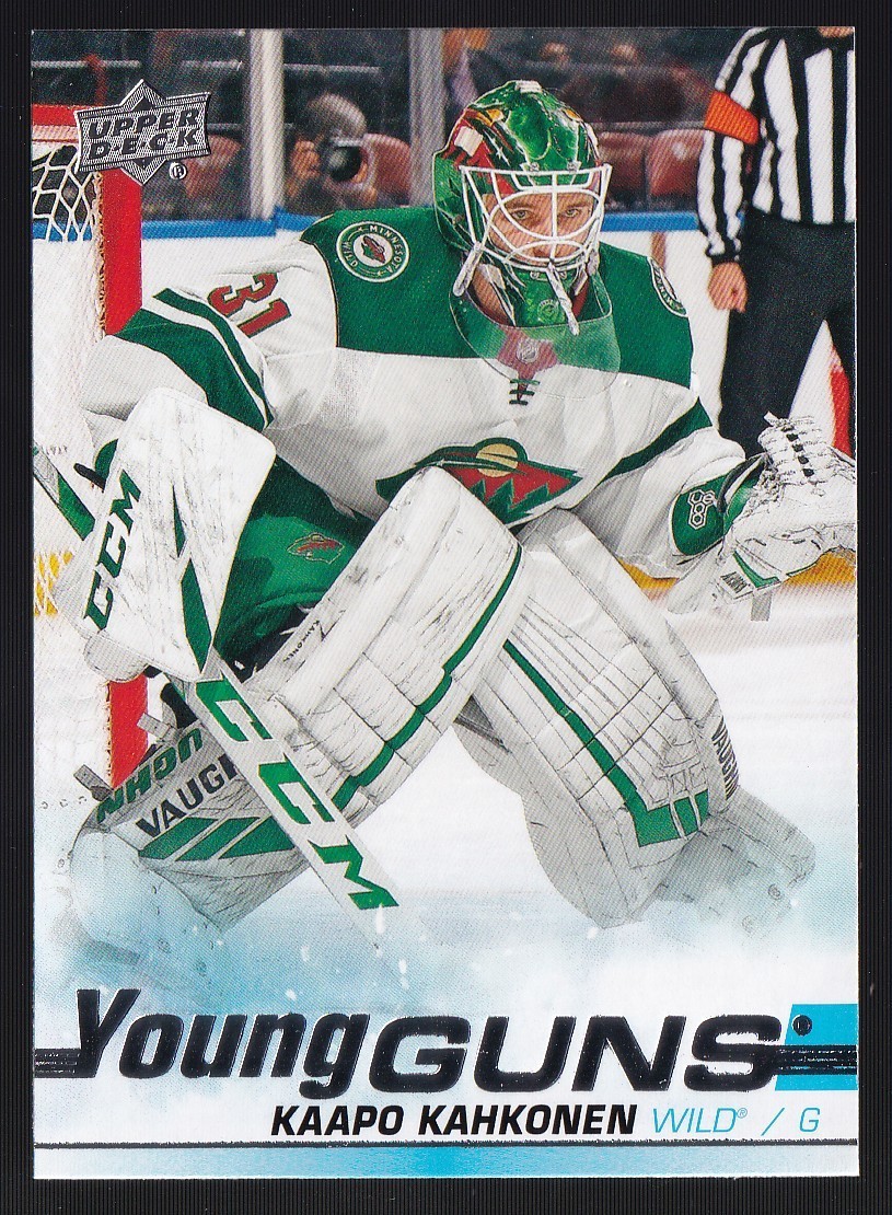 2019-20 Upper Deck Young Guns Kaapo Kahkonen #470 Rookie (RC) Minnesota Wild