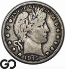 1915-S Barber Half Dollar, Semi-Key San Francisco Date, Lower Mintage