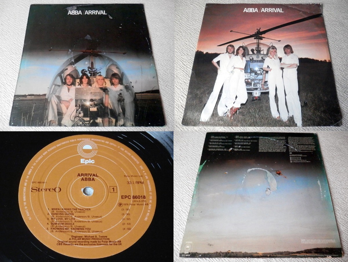 ABBA - Arrival 1976 UK LP 1st Edn Dancing Queen Money x3 Euro Pop