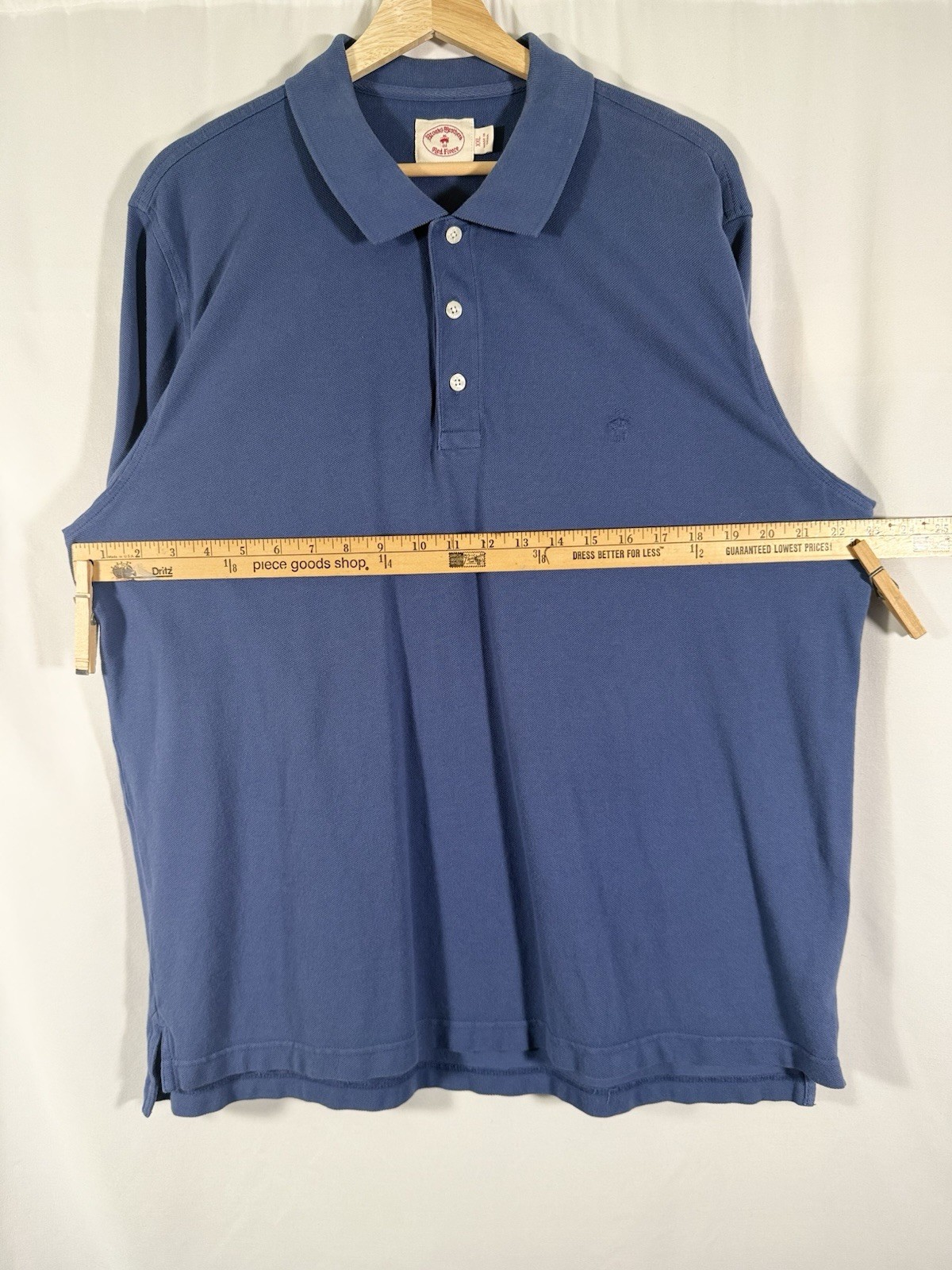 Brooks Brothers Red Fleece Classic Cotton Polo Shirt Navy Mens Size XXL thumbnail 3