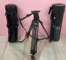 Sachtler Video 18 Plus + Sachtler Stativ ENG 2 CF Stativ mit Mittelspinne