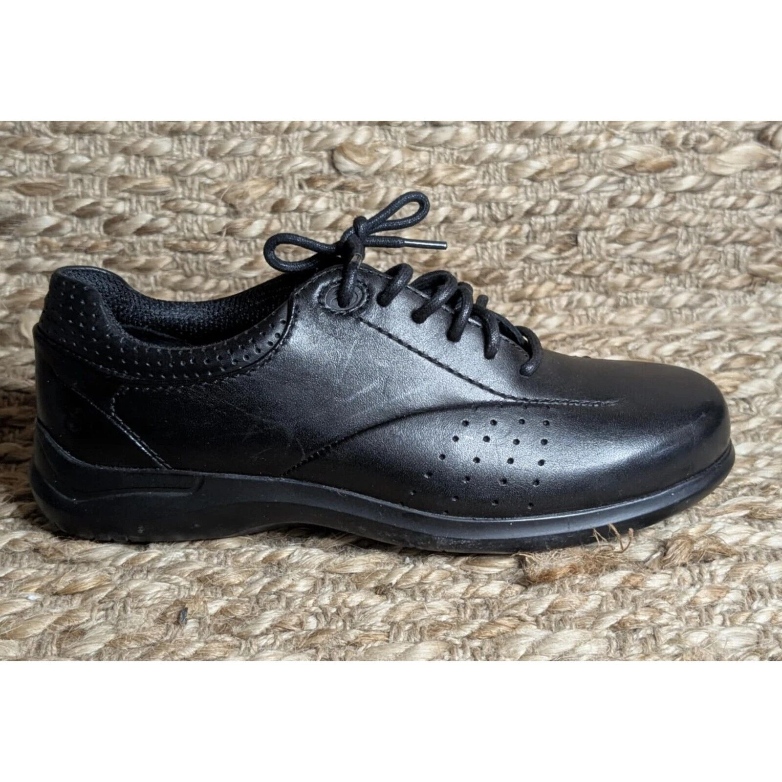 Aravon Women's Power Comfort Farren Black Leather Shoes WEF07BK Size 7.5 New!