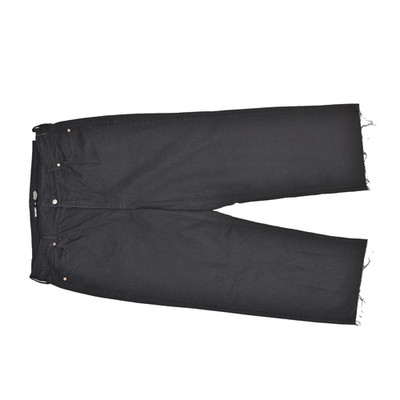 NEW Old Navy Women's Size 20 Extra High-Rise Sky-Hi Wide Leg Black Cropped Jeans