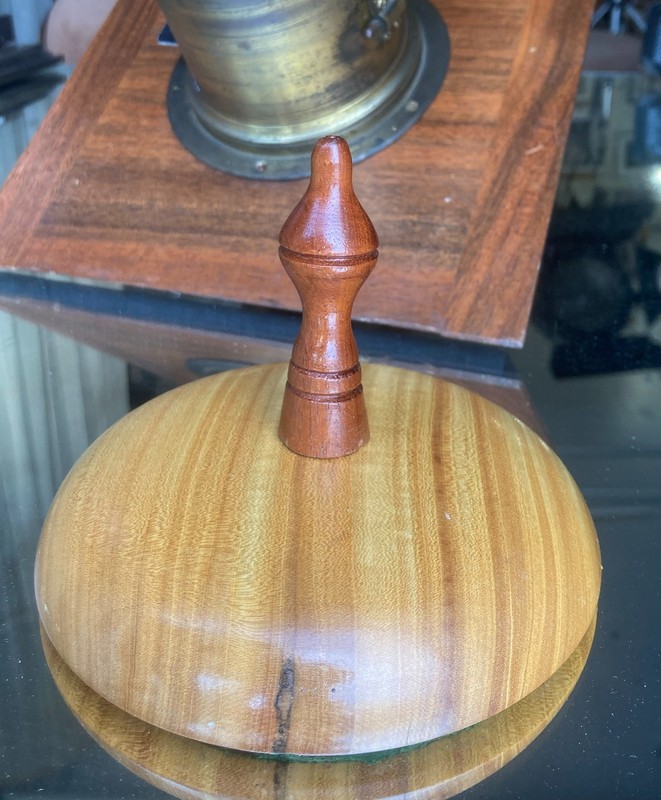Handmade Satinwood/Mahogany custom Lens Cap for Dallmeyer 3b lens