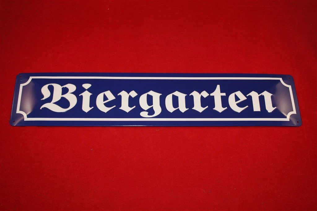 170 Biergarten Rautenmuster Schild Gastro Alle Schilder, Schild, Alu Dibond, ALU Verbund - Schilder wie von selbst gestalten – Online Designer mit tausenden Vorlagen