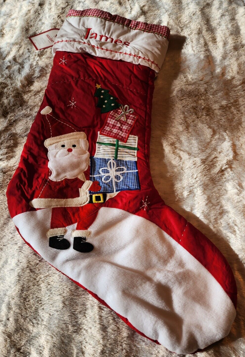 Quilted Christmas Stocking Holiday Collection 