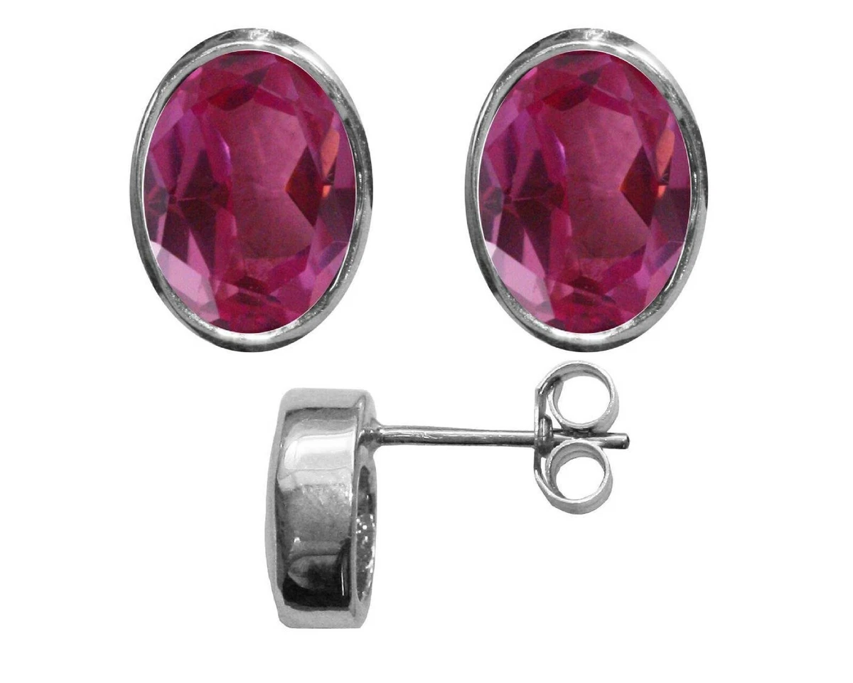 Orecchini Halo In Argento 925 Con Topazio Blu Svizzero 1.7 Ct | Piccoli Orecchini Donna Con Pietra Ovale Genuina