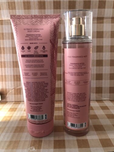 BATH AND BODY WORKS Pink Pineapple Sunrise Body Cream And Frag Mist - Picture 2 of 2
