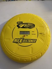 Used Whamo 2015 Frisbee Disc Max Distance w/LED Display-10" Yellow Plastic