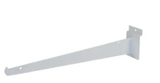 14" Slatwall Knife Shelf Bracket White 30 lbs Weight Limit Pack of 6 w Lip