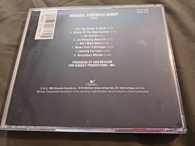 MSG by Michael Schenker/Michael Schenker Group (CD, Chrysalis