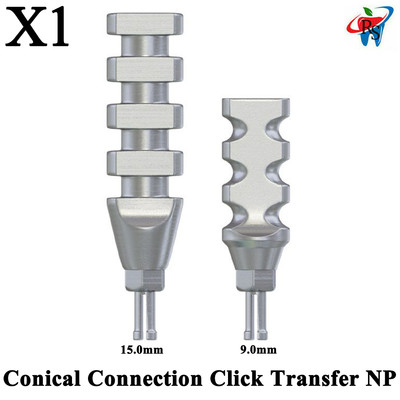 1pcs Dental Clip Transfer Coping Closed Tray Conical Connection Narrow Platform