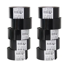10 Rolls 30mm x 100m Black Thermal Transfer Ribbon Resin for Coder Printer Ma...
