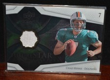 FUTURE STAR MATERIALS UPPER DECK 2008 ICONS CHAD HENNE MIAMI DOLPHINS 