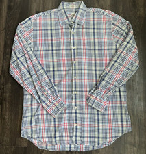 Mens Peter Millar Size Large L Long Sleeve Button Up Dress Shirt