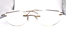 Marchon AIRLOCK 2 720 12 Matte Copper 150 Rimless Eyeglasses Frames