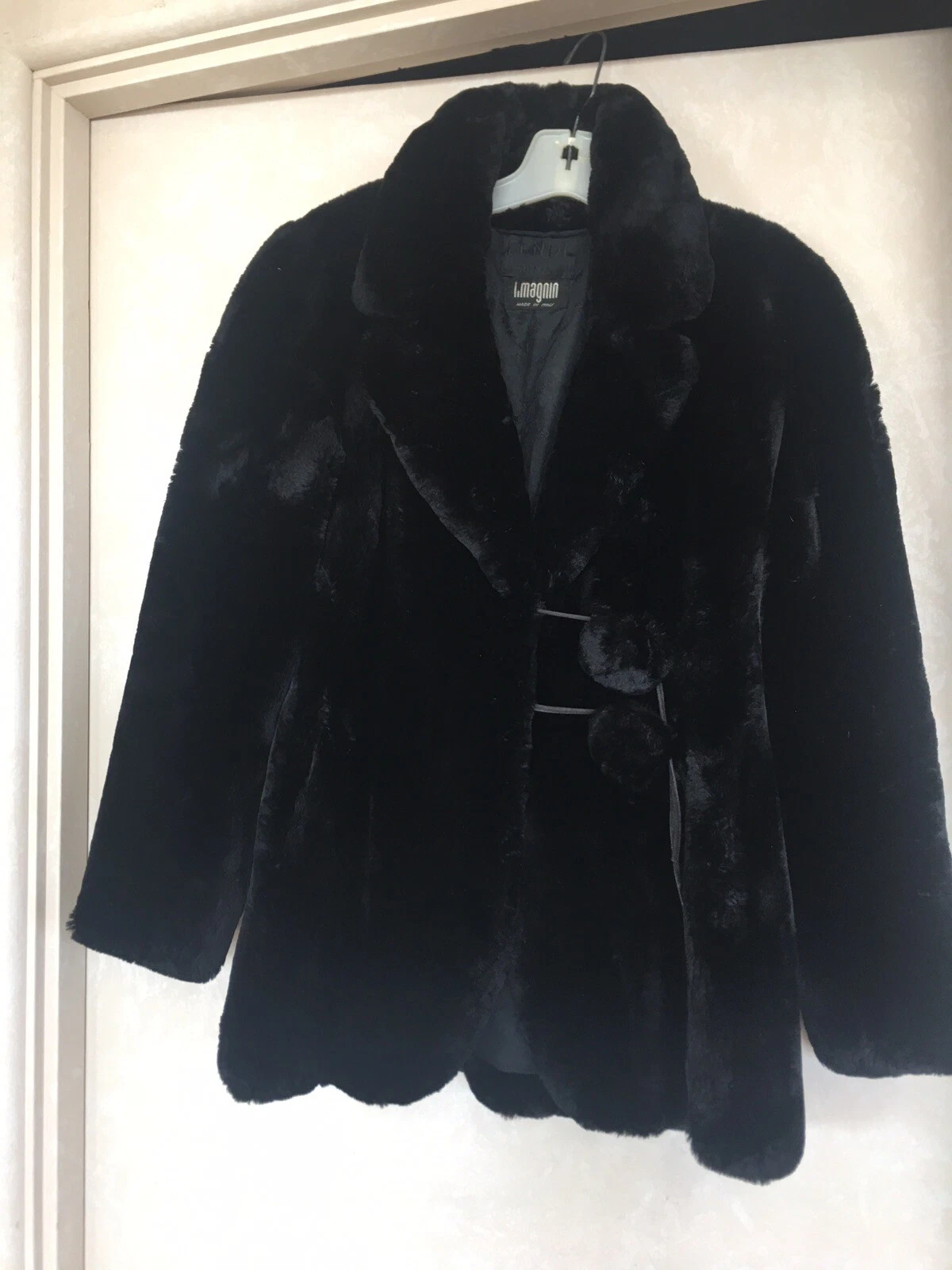 Castoro nero Fendi I Magnin pelliccia taglia da S a M