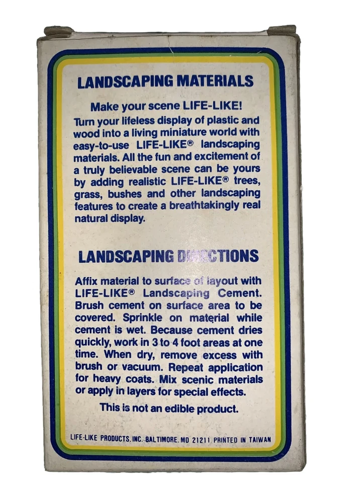 BALASTRO DE MATERIAL DE PAISAJE REALISTA, 16 OZ, PAQUETE SELLADO ORIGINAL Foto 2 de 4