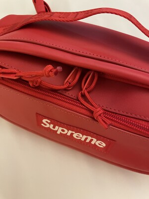 Supreme Leather Waist Bag Red FW23 Supreme New York 2023