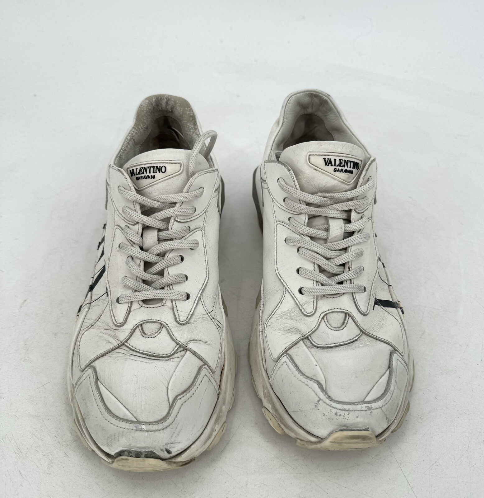 Valentino Garavani Mens White Bounce Sneaker EU 39/ US