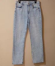 Vigoss Jeans Ace Straight Light Wash Stretch Women's 30 Inseam 28-1/2'' #H49-38