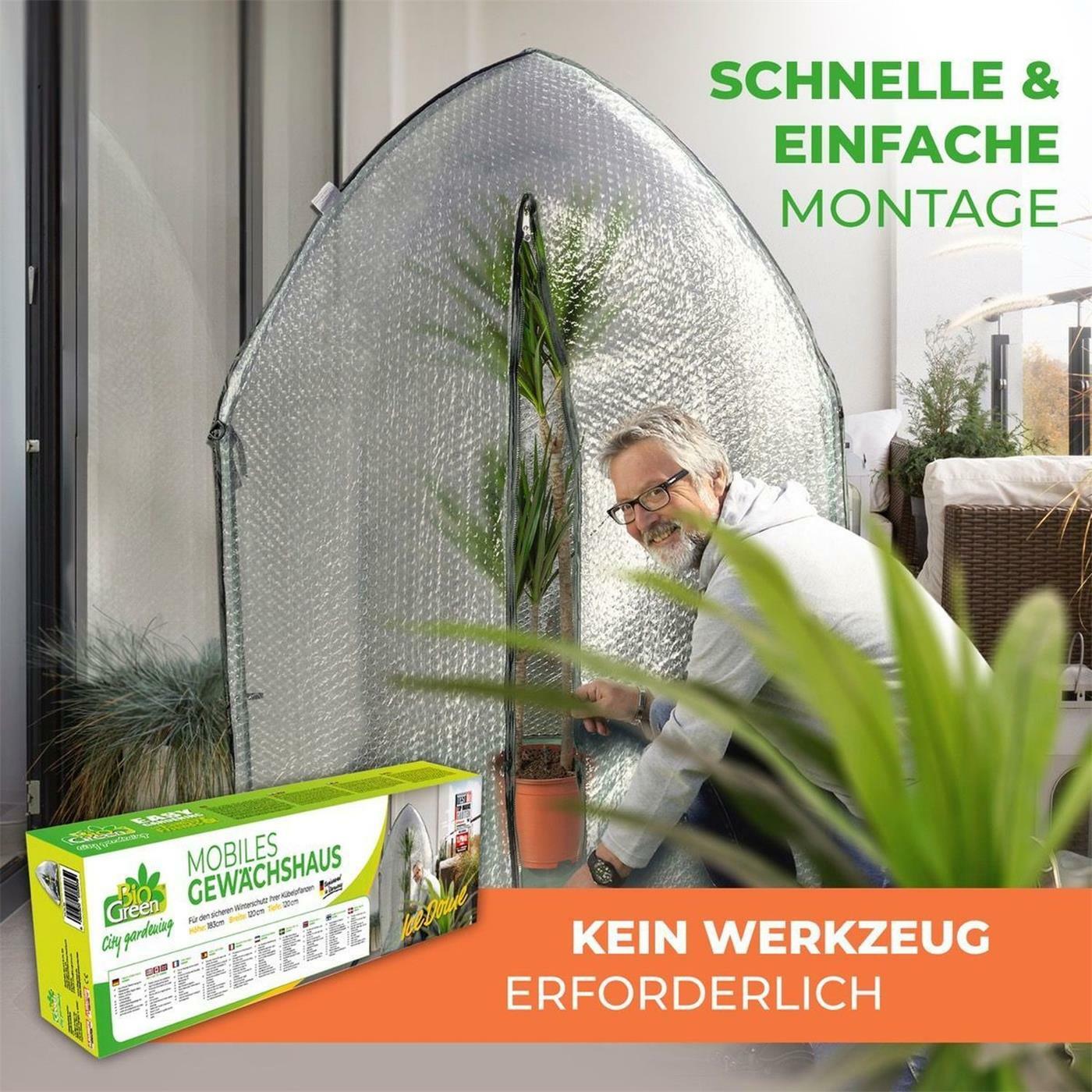 Bio Green Überwinterungszelt ICEDOME Gewächshaus Überwinterung