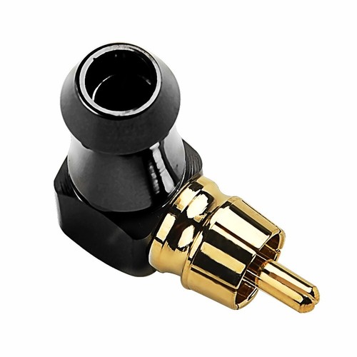 Right Angled Gold Plated RCA Adapter HIFI Audio Phono Cable RCA Connector - Afbeelding 12 van 12