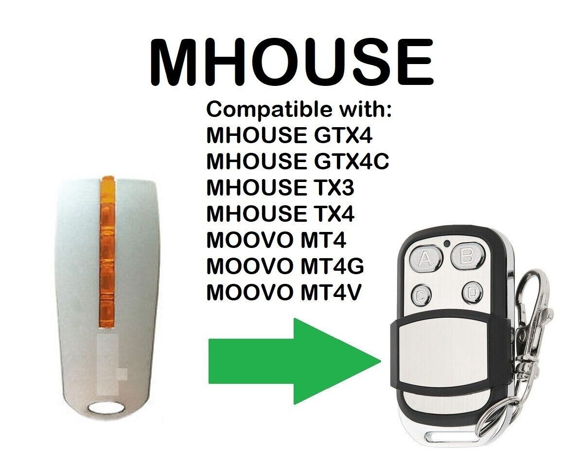 Mando a distancia compatible con Mhouse TX4 GTX4,TX3, TX4, MT4G, MT4V