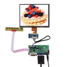 DVI VGA LCD Controller Board With 8inch 1024x768 HJ080IA IPS LCD Screen