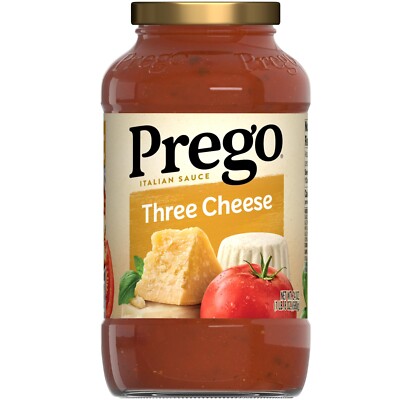 Prego Three Cheese   Pasta   Sauce, 24 Oz Jar (Pack of 4)