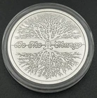 1 oz silver Be The Change Buddha BU COA .999 pure fine silver shield yoga 2019