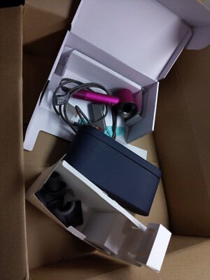 Dyson Supersonic Hair Dryer   Limited Edition Gift Set   Fuchsia/Nickel Open-Box
