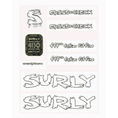 Surly Cross Check Rahmen Aufkleber Kit inkl. Steuerrohr Abzeichen