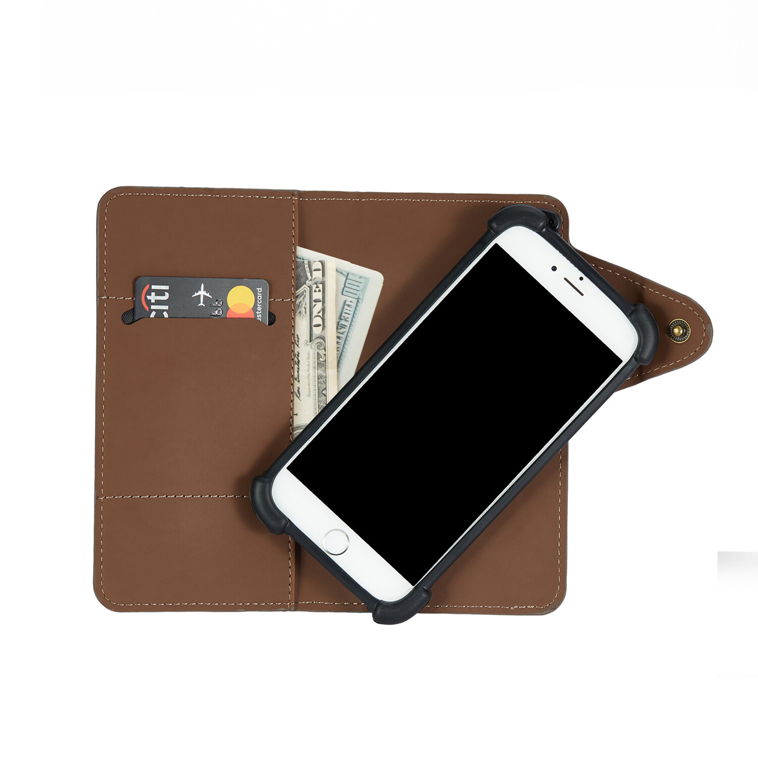 Étui Portefeuille Pour HiSense A9 - Marron, Similicuir - Protection 360° Avec Pare-chocs Inclus - Neuf