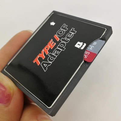 High Quality Micro-SD SDHC/XC to Compact Flash Type Memory Card Reader Converter